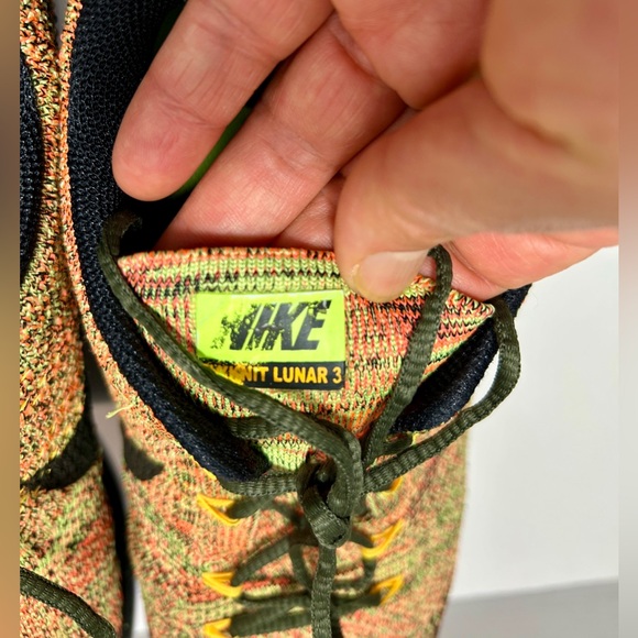Nike Flyknit Lunar 3 Multicolor Running Shoes - Men’s Size 13 - Picture 5 of 13